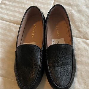 Cole Haan Women’s Black Leather Driving Loafers